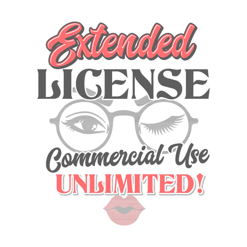 The Extended Commercial License secures the licensee of each digital art design for selling features across the globe. License works for any craft finished products