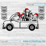 Santa and Farm Animals