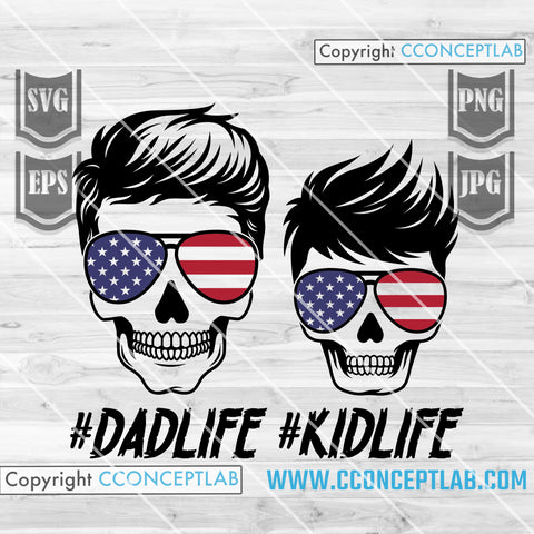 DadLife KidLife US Flag