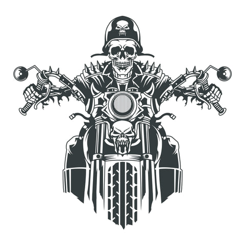Best biker graphic designs and original digital arts that works on smart cutting machines, with complete set of vector files such as SVG PNG AI EPS and JPEG