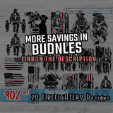 20 Firefighter Designs Bundle 1 - 90% OFF