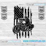 USA Biker Skull | Biker SVG