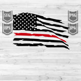 8 Distressed USA Flags Bundle
