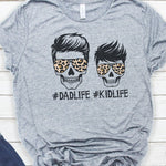 DadLife KidLife Skull Leopard Print