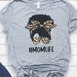 Afro Mom Life and Kid Life on Leopard Print