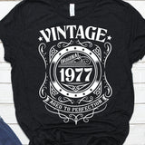 Year 1977 - Aged to Perfection | Vintage Birthday Gift Idea