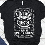 YEAR 1978 - AGED TO PERFECTION | 45th BIRTHDAY GIFT IDEA