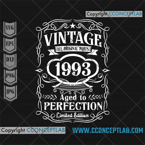 YEAR 1993 - AGED TO PERFECTION | 30th BIRTHDAY GIFT IDEA