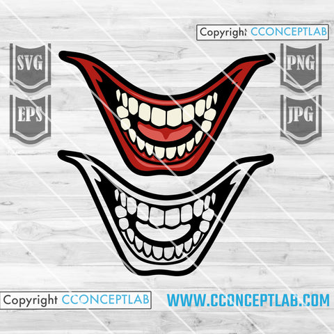 Joker Smile Clipart | 2 Files