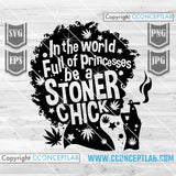 In the world full of princess, be a Stoner Chick | Smoking Weed Afro