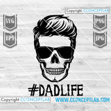 Dad Life Skull
