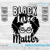 Black Lives Matter  | Black Afro Woman