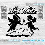 Best Buds - 2 Angels Smoking Weed
