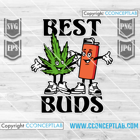 Best Buds - Cannabis and Lighter