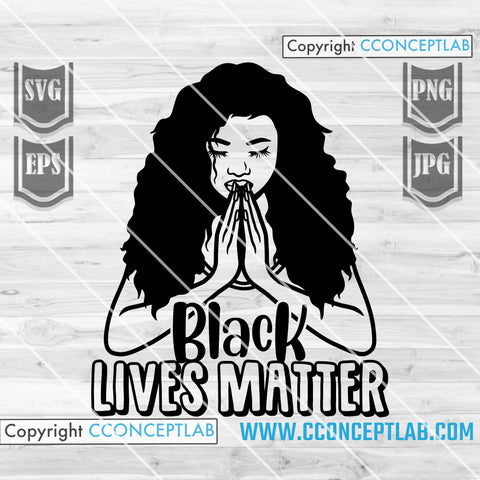Black Lives Matter - Praying Woman