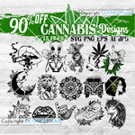 15 Cannabis Designs Bundle 5 - 90% OFF
