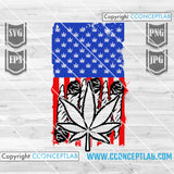 USA Flag Cannabis