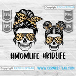 MomLife KidLife Skull Leopard