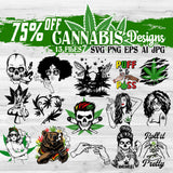 15 Cannabis Designs Bundle - 75% OFF