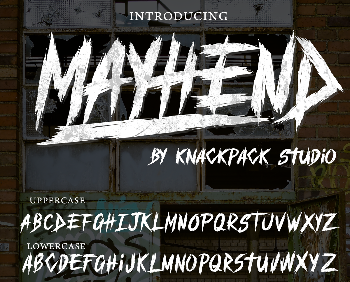 CconceptLab Fonts - Mayhend – cconceptlab